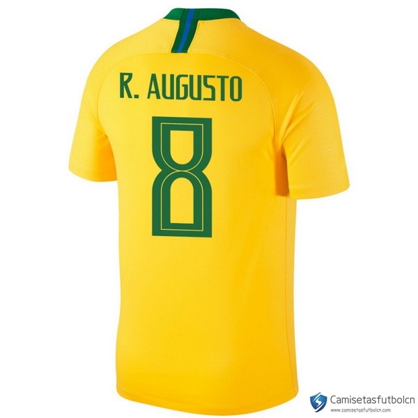 Camiseta Seleccion Brasil Primera equipo R.Augusto 2018 Amarillo
